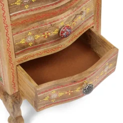 Ailey Handcrafted Boho Mango Wood 3 Drawer Nightstand Natural - Christopher Knight Home -Furniture Shop GUEST 007c4793 83ee 494e b631 fa0f2186af6c