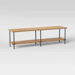 Wood And Metal TV Stand For TVs Up To 60" - Room Essentials™ -Furniture Shop GUEST 008e6b5f 4d43 465d 8784 80c8ca30ed60