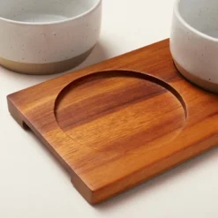 Wood Paddle With 4 Speckled Stoneware Bowls - Hearth & Hand™ With Magnolia -Furniture Shop GUEST 00f3ff25 0987 4354 92c6 36d7aa772a7e