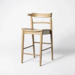 Kaysville Curved Back Wood Counter Height Barstool - Threshold™ Designed With Studio McGee -Furniture Shop GUEST 023f7aed 536a 4f95 b97e 35970af67510