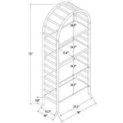 72" Holladay Curved Wooden Bookcase - Threshold™ Designed With Studio McGee -Furniture Shop GUEST 02d306c2 b728 424b 85ec e8a3f4144d26