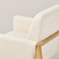 Boucle Upholstered Accent Arm Chair - Cream - Hearth & Hand™ With Magnolia -Furniture Shop GUEST 048e0445 498d 4ee6 88fb 43fc40b20dd3