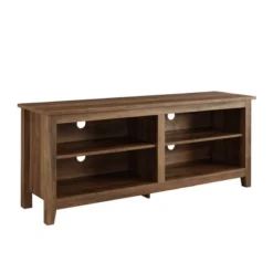 Transitional 4 Cubby Wood Open Storage TV Stand For TVs Up To 65"- Saracina Home -Furniture Shop GUEST 055e3d67 b0c0 466b 95ea 08ad7d4ecdfb