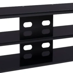 Travers Open Shelves TV Stand For TVs Up To 82" Black - CorLiving -Furniture Shop GUEST 0edd0c04 1c33 446e b656 8d2c7ae77ed5