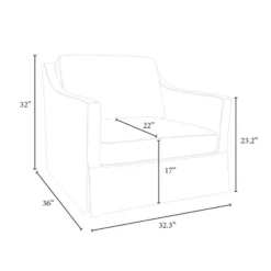 Vivian Park Upholstered Swivel Chair Cream - Threshold™ Designed With Studio McGee -Furniture Shop GUEST 0f6cc5a6 f1ac 4b5a a69b 5faae524745a