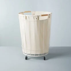 Wire & Fabric Laundry Hamper Sour Cream - Hearth & Hand™ With Magnolia -Furniture Shop GUEST 1172c23f 3103 40d4 b324 2c56bdd6ddc9