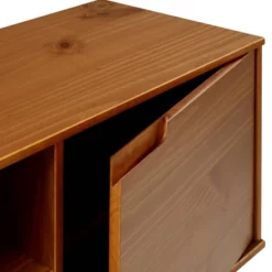 Solid Wood Mid-Century Modern TV Stand For TVs Up To 80" - Saracina Home -Furniture Shop GUEST 1230d599 1ffc 49f5 88b2 9c14434896a7