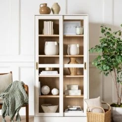 72" Promontory Cabinet With Sliding Doors - Threshold™ Designed With Studio McGee -Furniture Shop GUEST 123e42a0 83f1 4a74 b01e b843c1da7645