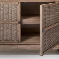 Brandeis Woven TV Stand For TVs Up To 60" Brown - Threshold™ Designed With Studio McGee -Furniture Shop GUEST 207e0e77 d234 4ee8 8261 19fba8aebd36