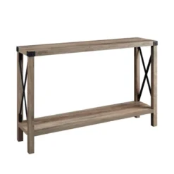 Sophie Rustic Industrial X Frame Entry Table - Saracina Home -Furniture Shop GUEST 2292a929 879a 40c9 b1e6 a320c41470f7