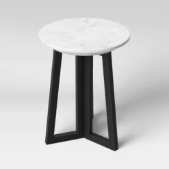 Altavista Round Marble End Table White - Threshold™ -Furniture Shop GUEST 2758c8eb 8d8e 4972 8d46 eafeb11b9283