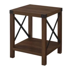 Sophie Rustic Industrial X Frame Side Table - Saracina Home -Furniture Shop GUEST 2eab057f bcba 405f a0cf 6f98e2aca435