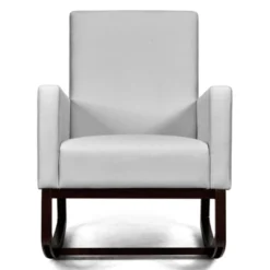 Tangkula 2-in-1 Upholstered Rocking Chair With Wood Leg & Pillow Relax Sofa Chair Light Grey/Beige/Dark Gray -Furniture Shop GUEST 319dd84e 5221 46b3 8dee 78b675f7bfd5