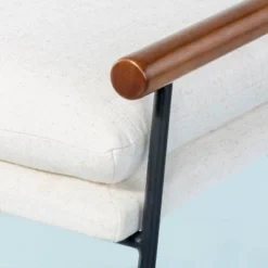 Cushioned Metal & Wood Bench - Cream/Black - Hearth & Hand™ With Magnolia 9 Cushioned Metal & Wood Bench - Cream/Black - Hearth & Hand™ With Magnolia -Furniture Shop GUEST 31d32cd8 6e8f 42a8 ba93 0f4864c8073d