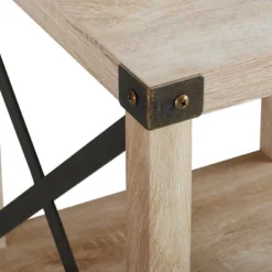 Set Of 2 Sophie Rustic Farmhouse X Frame Side Tables - Saracina Home -Furniture Shop GUEST 384841a6 6457 4b3c 8b28 0bfc3c51f790