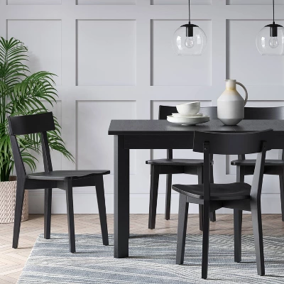 Set Of 2 Bombelli Modern Dining Chair Black - Threshold™ 2 Set Of 2 Bombelli Modern Dining Chair Black - Threshold™