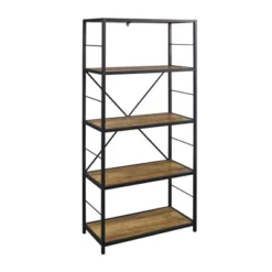63" 4 Shelf Industrial Transitional Tall Bookshelf - Saracina Home -Furniture Shop GUEST 43f6ae14 00e5 4498 b215 cdae8a95d4c2