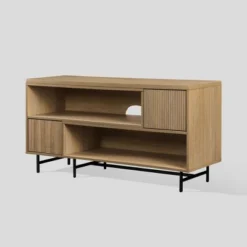 Modern Reeded Door Extendable TV Stand For TVs Up To 50" - Saracina Home -Furniture Shop GUEST 477dbe29 17b9 4045 b470 35d21aade85d