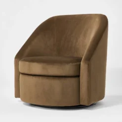 Slope Arm Swivel Chair Velvet - Threshold™ Designed With Studio McGee -Furniture Shop GUEST 47ae5e38 0ed9 45fc 91bd 246e072ac65c