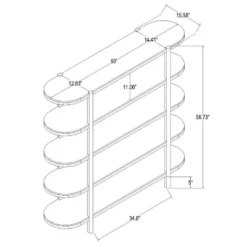 57" Portola Hills 5 Shelf Horizontal Bookcase - Threshold™ Designed With Studio McGee -Furniture Shop GUEST 4a1c7b50 180c 4afa a05b f287b4db2a71