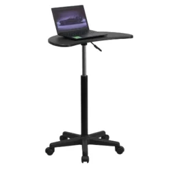 Emma And Oliver Sit To Stand Mobile Laptop Computer Desk - Portable Rolling Standing Desk -Furniture Shop GUEST 4cd1cdb9 b7be 4966 8c1d 445afd08e0f9