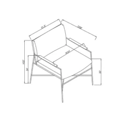 Faux Leather & Metal Accent Chair - Black/Brown - Hearth & Hand™ With Magnolia -Furniture Shop GUEST 4e635009 68d5 4967 b3d3 447b3cfde562