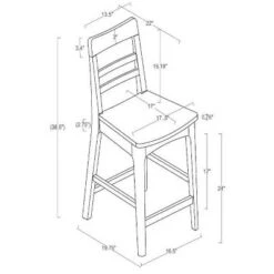 2pk Wood Ladder Back Counter Stool - Hearth & Hand™ With Magnolia 16 2pk Wood Ladder Back Counter Stool - Hearth & Hand™ With Magnolia -Furniture Shop GUEST 501b822c a2fd 461d aa13 130aba448f95