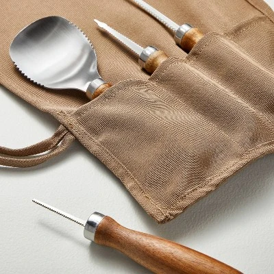 Halloween Pumpkin Carving Kit 5pc - Hearth & Hand™ With Magnolia 4 Halloween Pumpkin Carving Kit 5pc - Hearth & Hand™ With Magnolia - Image 2