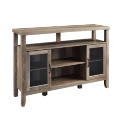 Rustic Transitional Double Door Highboy Buffet - Saracina Home -Furniture Shop GUEST 5d895749 a009 4c12 a4de 272f335b6ae3