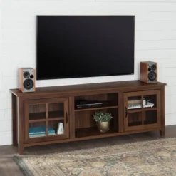 Tasi Glass Door Console TV Stand For TVs Up To 80" - Saracina Home 13 Tasi Glass Door Console TV Stand For TVs Up To 80" - Saracina Home -Furniture Shop GUEST 5df2eb10 a430 4013 a951 9057a4d84029