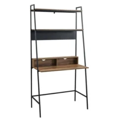36" Writing Desk With Open Storage Ladder Bookshelf - Saracina Home 24 36" Writing Desk With Open Storage Ladder Bookshelf - Saracina Home -Furniture Shop GUEST 62238f92 a3f2 4932 b53f 1b8c4ab359c8