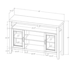 Rustic Transitional Double Door Highboy Buffet - Saracina Home -Furniture Shop GUEST 62de4580 55ca 47d9 bff2 e5aa9db925da