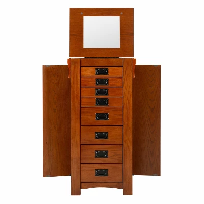 Delia Jewelry Armoire Brown - Powell Company 4 Delia Jewelry Armoire Brown - Powell Company - Image 2