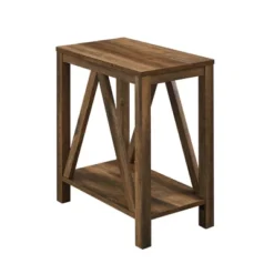 Taylen A Frame Farmhouse Open Storage Side Table - Saracina Home -Furniture Shop GUEST 66db052e a2e0 4050 96f6 499d622071f8