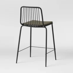 Set Of 2 Sodra Rounded Seat Wire Counter Height Barstool Black - Threshold™ -Furniture Shop GUEST 6b7f294e b01b 43f7 ab3c d0ae1779d18d