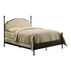 Geraldine Upholstered Headboard Poster Panel Bed Powder Coated Gun Metal - HOMES: Inside + Out 9 Geraldine Upholstered Headboard Poster Panel Bed Powder Coated Gun Metal - HOMES: Inside + Out -Furniture Shop GUEST 726242f6 c0f2 4911 bbef 9e647e7667d0