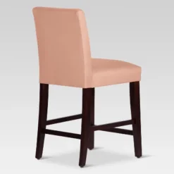 25" Velvet Parsons Counter Height Barstool Wood - Threshold™ -Furniture Shop GUEST 73d6775c 2065 441e 8c07 519e9bd63b1c