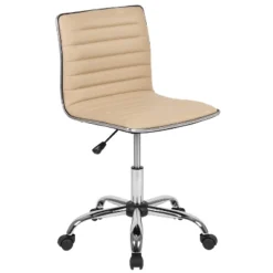 Emma And Oliver Low Back Designer Armless Ribbed Swivel Task Office Chair -Furniture Shop GUEST 759c934d ed70 43b7 b454 ed58984d1c4a
