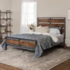 Queen Urban Chic Metal And Wood Plank Bed Brown - Saracina Home -Furniture Shop GUEST 776ab0eb 0275 4999 961b 25c2a213b4fa