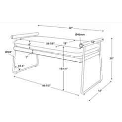Cushioned Metal & Wood Bench - Cream/Black - Hearth & Hand™ With Magnolia 11 Cushioned Metal & Wood Bench - Cream/Black - Hearth & Hand™ With Magnolia -Furniture Shop GUEST 7e0edb24 cd83 4489 8c4c a968e3c33a6c