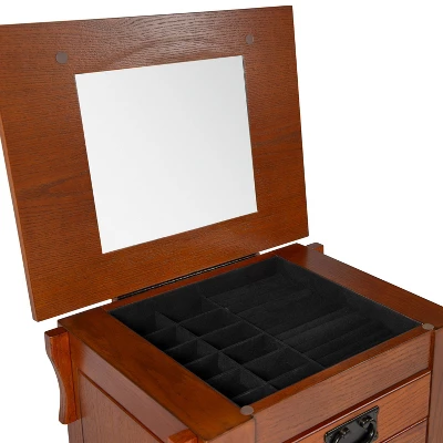 Delia Jewelry Armoire Brown - Powell Company 10 Delia Jewelry Armoire Brown - Powell Company - Image 8