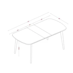 Astrid Mid-Century Drop Leaf Dining Table - Threshold™ -Furniture Shop GUEST 804508c4 e30b 4c64 8f04 e4df960068df