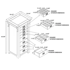 Delia Jewelry Armoire Brown - Powell Company 31 Delia Jewelry Armoire Brown - Powell Company -Furniture Shop GUEST 83671e5f f20a 4898 93ee 3b153b1c74be