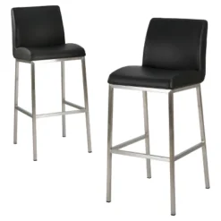 30" Vasos Bonded Leather Barstool Set 2ct - Christopher Knight Home -Furniture Shop GUEST 849d2d6a 7a4c 4bd6 8b3b 01b5c721dc1d