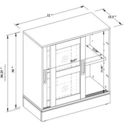 32" Promontory Sliding Glass 2 Door Cabinet - Threshold™ Designed With Studio McGee 19 32" Promontory Sliding Glass 2 Door Cabinet - Threshold™ Designed With Studio McGee -Furniture Shop GUEST 886a1690 8c08 4bfa 84cf 5fb1b76c3fe4