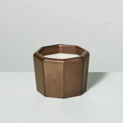 Octagonal Ceramic Cashmere & Suede Fall Jar Candle Metallic Bronze - Hearth & Hand™ With Magnolia -Furniture Shop GUEST 8d3191e0 b160 4eec bea1 9822c9fa9e34