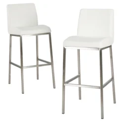 30" Vasos Bonded Leather Barstool Set 2ct - Christopher Knight Home -Furniture Shop GUEST 8e33dab8 471c 4dbc 87e7 e90d14d45927