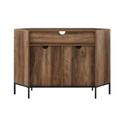 Atticus Modern Farmhouse 2 Door Corner TV Stand For TVs Up To 55" Rustic Oak - Saracina Home -Furniture Shop GUEST 900f6adf 45c0 46b7 af93 6ba1b19d3f99
