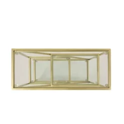Kokesh Modern Glam Tempered Glass 3 Shelf Asymmetrical Bookcase Gold - Christopher Knight Home -Furniture Shop GUEST 91617d1f b48c 4a5c 8204 aa965eb572df