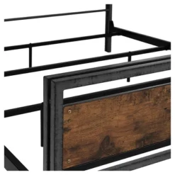 Queen Urban Chic Metal And Wood Plank Bed Brown - Saracina Home 11 Queen Urban Chic Metal And Wood Plank Bed Brown - Saracina Home -Furniture Shop GUEST 96ec04c6 8825 401d a458 94fb7b509933